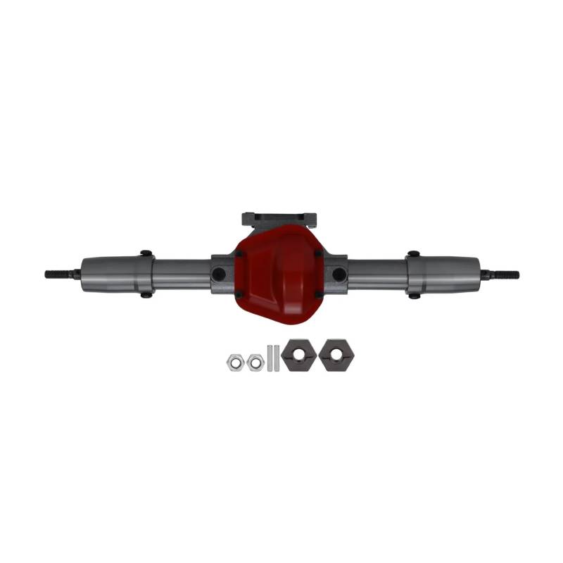 JYYTERD RC Vorder Hinter Achse Kompatibel Mit Axial Für SCX10 D90 1/10 RC Für Rock Crawler Auto-Upgrade-Teile, Aluminium-CNC-Vorder- Und Hinterachse Mit Servobasis(Rear) von hjuink