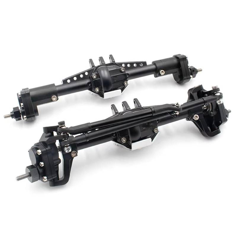 JYYTERD RC Vorder Hinter Achse Kompatibel Mit Axial Für SCX10 II 90046 1/10 RC Crawler Auto CNC Vorder- Und Hinterachsensatz Metall Upgrade Achsen von hjuink