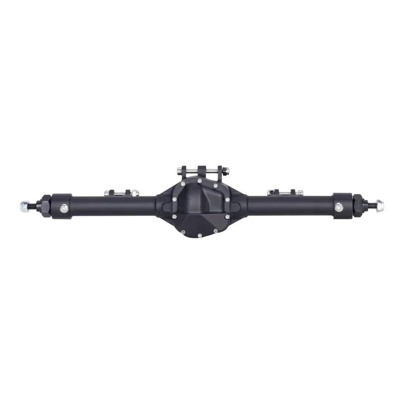 JYYTERD RC Vorder Hinter Achse Kompatibel Mit Axial Für SCX10 II Für Vanquish VS4-10 1/10 RC Crawler Für Chassisteile CNC-Aluminium-Offset-Geradeachsensatz(Black,Rear) von hjuink