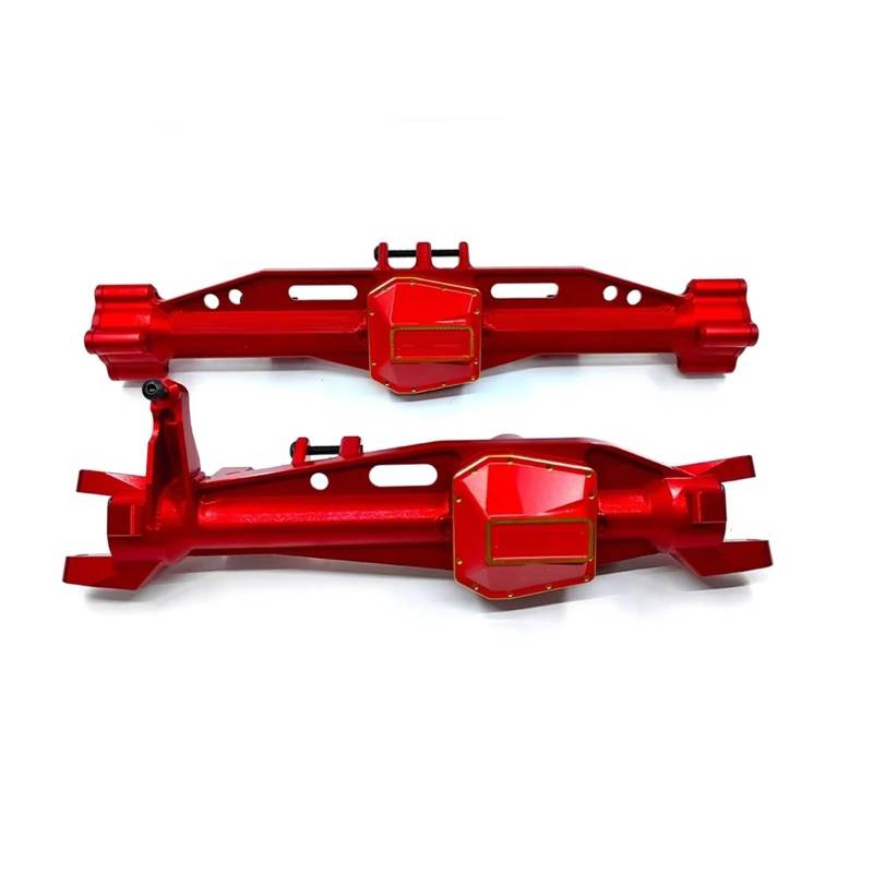 JYYTERD RC Vorder Hinter Achse Kompatibel Mit Axial Für SCX6 Für Honcho 1/6 RC-Autoersatzteile CNC-Aluminium7075 Vorder- Und Hinterachsgehäuse(Red) von hjuink