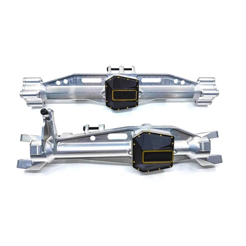 JYYTERD RC Vorder Hinter Achse Kompatibel Mit Axial Für SCX6 Für Honcho 1/6 RC-Autoersatzteile CNC-Aluminium7075 Vorder- Und Hinterachsgehäuse(Silver) von hjuink