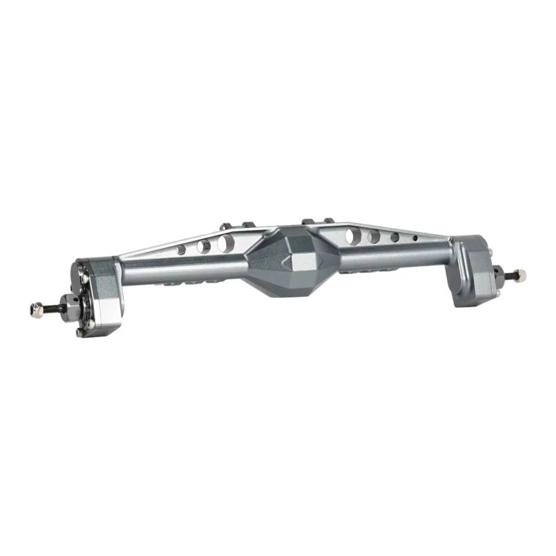 JYYTERD RC Vorder Hinter Achse Kompatibel Mit Capra 1/10 RC Crawler Aluminium Offset Portal Achse Mit Konstantgeschwindigkeit Driveshift Einstellbare Obere Link Halterung(Gray,Rear) von hjuink