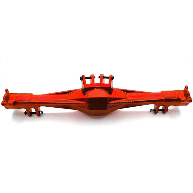 JYYTERD RC Vorder Hinter Achse Kompatibel Mit Losi Für Super Für Baja Für Rey 2.0 1/6 RC-Auto CNC 7075 Aluminium Hinterachsgehäuse Upgrade-Teile Zubehör(Red) von hjuink