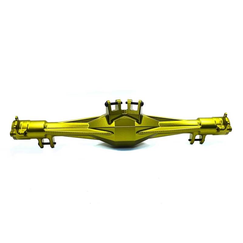 JYYTERD RC Vorder Hinter Achse Kompatibel Mit Losi Für Super Für Baja Für Rey 2.0 1/6 RC-Auto CNC 7075 Aluminium Hinterachsgehäuse Upgrade-Teile Zubehör(Yellow) von hjuink