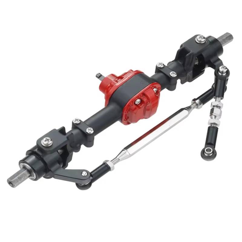 JYYTERD RC Vorder Hinter Achse Kompatibel Mit MN D90 FJ45 Für MN99s D91 D96 Für MN82 Für MN78 1/12 RC-Auto-Umbau-Upgrade-Teile Aus Metall, Vorder- Und Hinterachsensatz(Black,Front) von hjuink