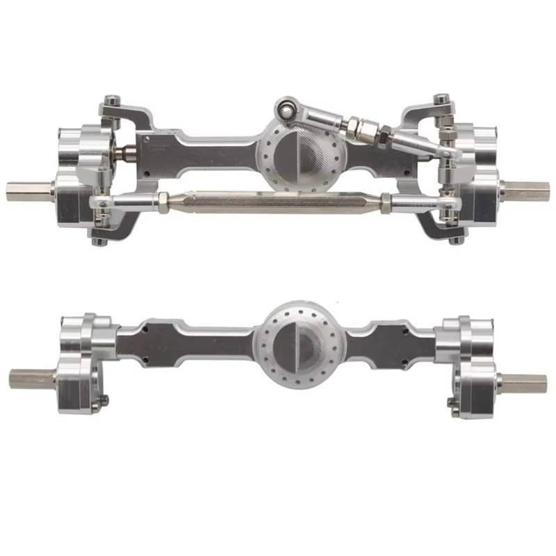 JYYTERD RC Vorder Hinter Achse Kompatibel Mit MN D90 FJ45 MN40 MN45 MN90 MN91 MN96 MN99 Für MN99S Für MN98 RC-Auto-Ersatzteile Metallbrückenbaugruppe Vorder- Und Hinterachse(Silver) von hjuink