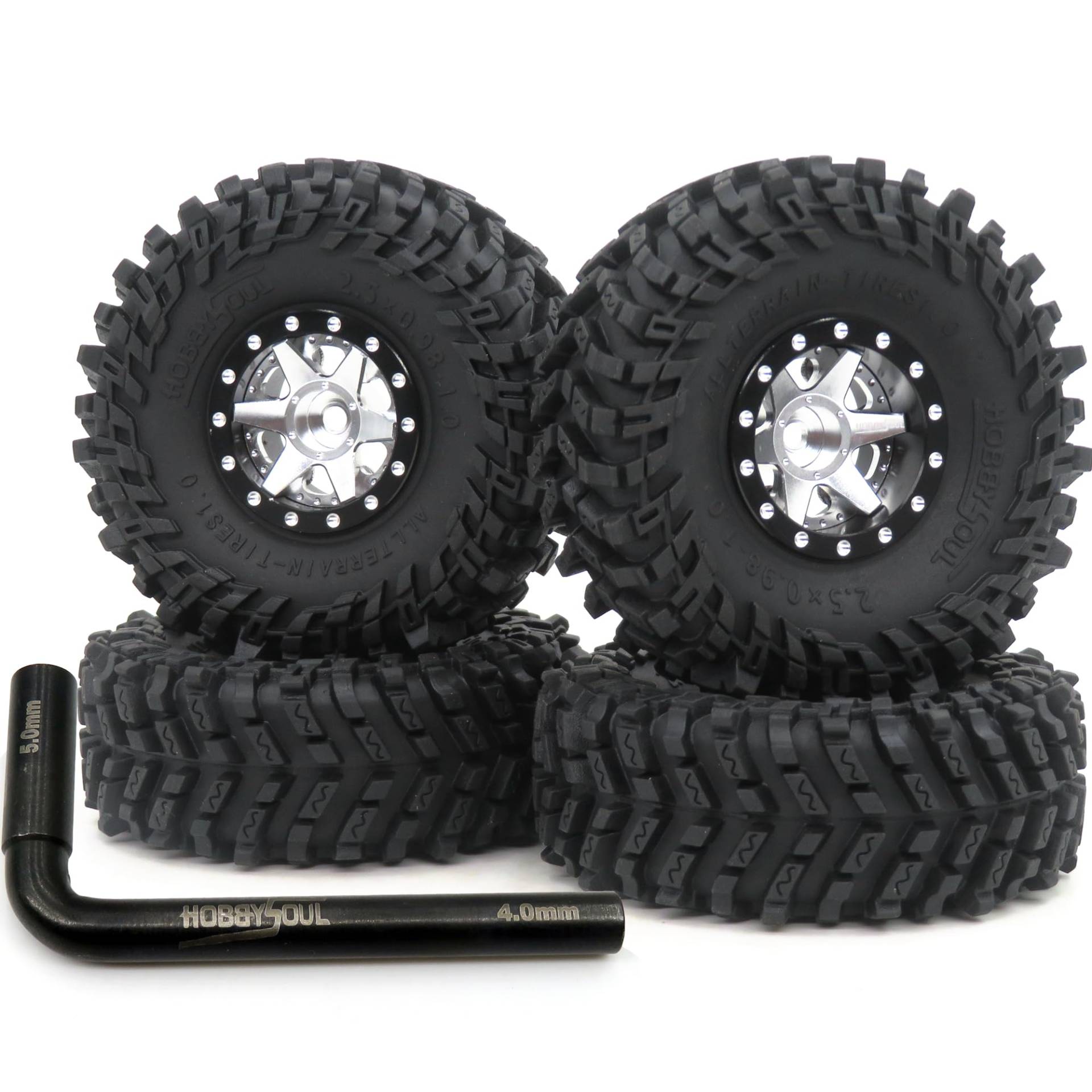HOBBYSOUL 64mm Hoch 1.0 räder reifen set Schwarz Silber Felgen, Weiche Sticky 1.0 Reifen Montiert Metall 1.0 Beadlock Räder Einstellbare Negative Offset Für RC Mud Crawler 1/24 SCX24 1/18 TRX4M HOBBYSOUL 64mm Hoch 1.0 räder reifen set Schwarz Silber Felgen, Weiche Sticky 1.0 Reifen Montiert Metall 1.0 Beadlock Räder Einstellbare Negative Offset Für RC Mud Crawler 1/24 SCX24 1/18 TRX4M von hobbysoul