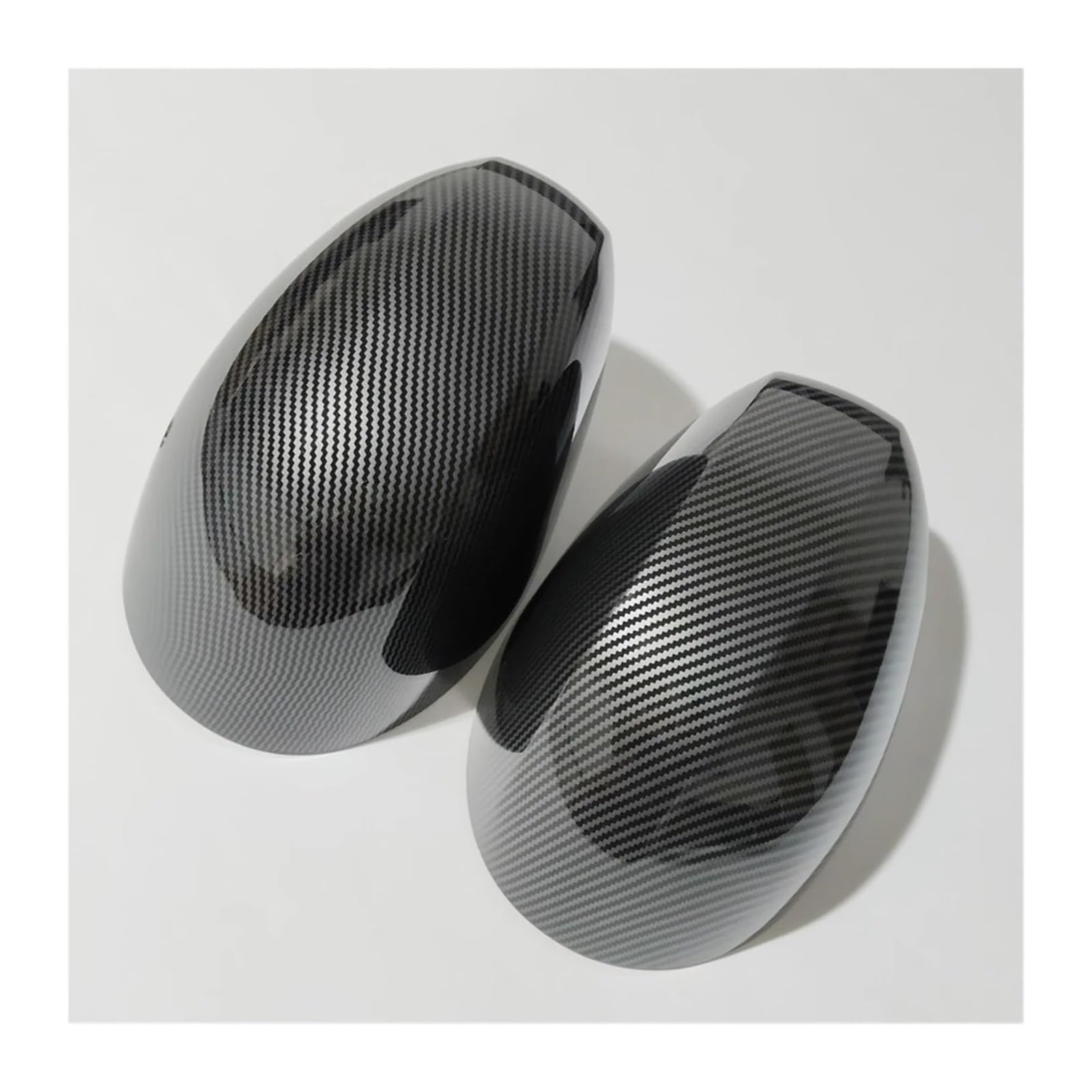Auto Spiegelgehuse Für Cooper F54 F55 F56 F57 F60 2020 2021 2022 2023 2024 Auto Hinten Shell Gehäuse Links Rechts Schwarz Flügel Spiegel Abdeckung Kappe(Carbon fiber pattern) von holohol