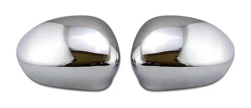 Auto Spiegelgehuse Für F&iat 500 500c 2007-2023 Auto Rückspiegelabdeckung Shell Case Seitenflügelkappen Trim Ersatzpaar Gehäuse(Chrom) von holohol