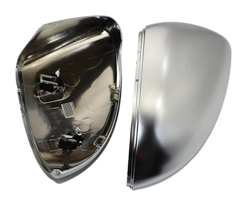 Auto Spiegelgehuse Für G&olf MK7 7.5 Für G&TI 7 7R Autospiegelabdeckungen Kappen Rückspiegelgehäuse Zubehör Flügelseite Rückspiegel 2 STÜCKE(Silver Matte Chrome) von holohol