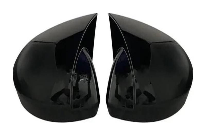 Auto Spiegelgehuse Für M&EGANE 4 2016 2017 2018 2019 2020 Bat Style Rückspiegel 2 Stück Glänzend Schwarz Auto Schilde Außenflügel Spiegel Abdeckkappe(Bright black) von holohol