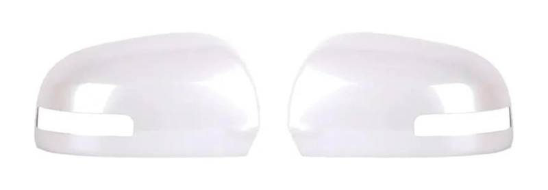 Auto Spiegelgehuse Für O&utlander 2014-2018 Auto Rückspiegel Gehäuse Rahmen Shell Cap Flügelspiegel Abdeckung Seitenkappe(Pearl White,1Pair) von holohol