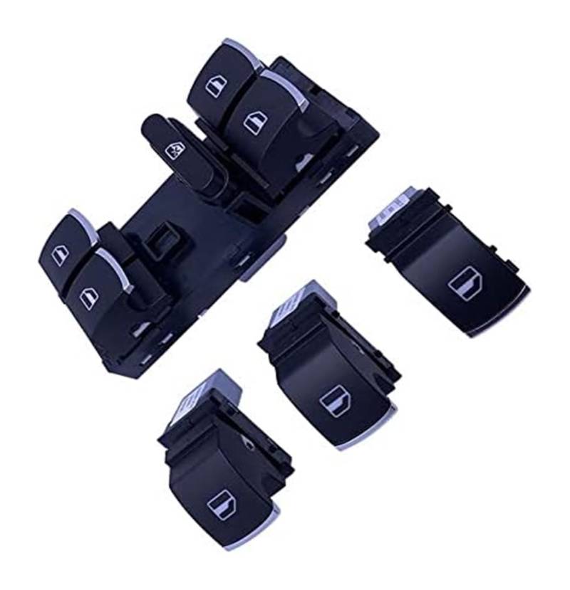 Fensterheber Schalter Taste Für J&etta Für G&olf MK5 MK6 5ND 959 857 5ND 959 855 Auto Push Button Schalter Elektrische Power Master Fenster Schalter(1set) von holohol