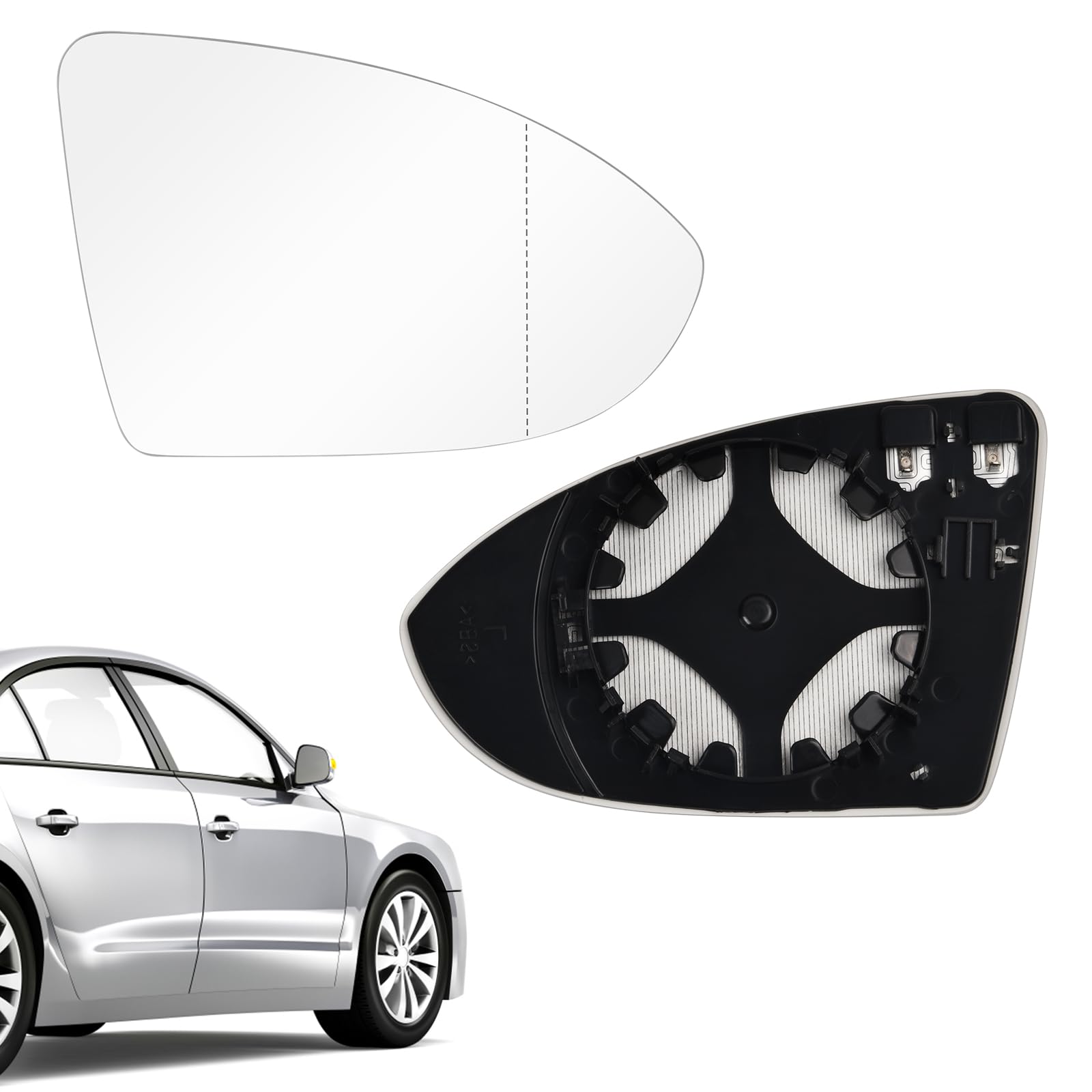 Geeignet für Golf 7 Spiegelglas Rechts Beifahrerseite Beheizbar Asphärisch mit Trägerplatte, Zubehör für VW Golf 7 Geeignet für Golf 7 Spiegelglas Rechts Beifahrerseite Beheizbar Asphärisch mit Trägerplatte, Zubehör für VW Golf 7 von hongmo