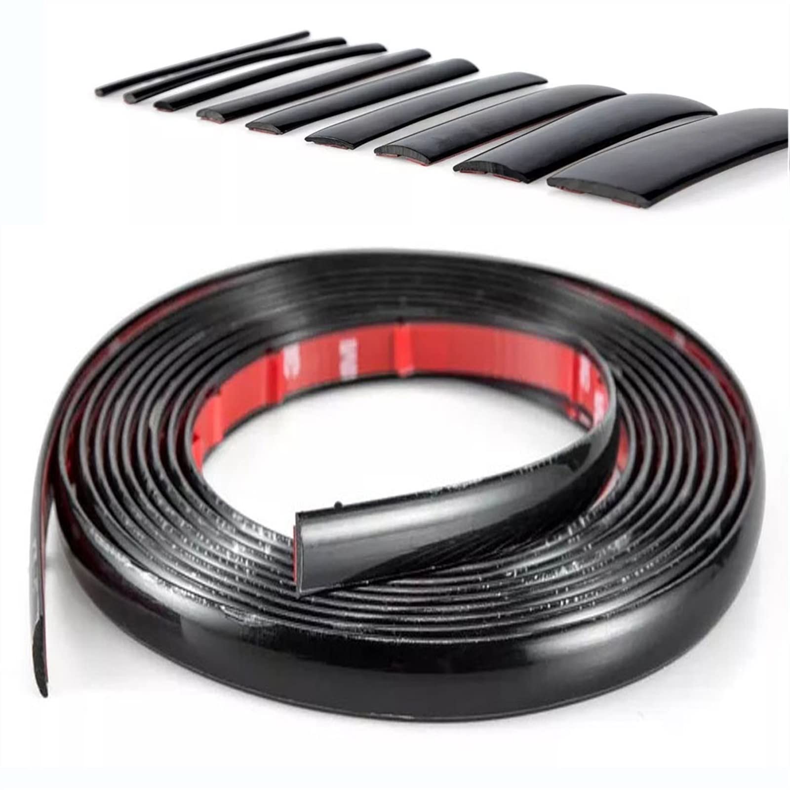 hothuimin 3 Meter Auto Zierleiste Trim, Universal, Schwarz, PVC, Glänzend Schwarz hothuimin 3 Meter Auto Zierleiste Trim, Universal, Schwarz, PVC, Glänzend Schwarz von hothuimin