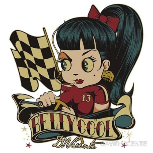 Hotrodspirit Aufkleber David Vicente Betty Cool Damier Kustom von hotrodspirit
