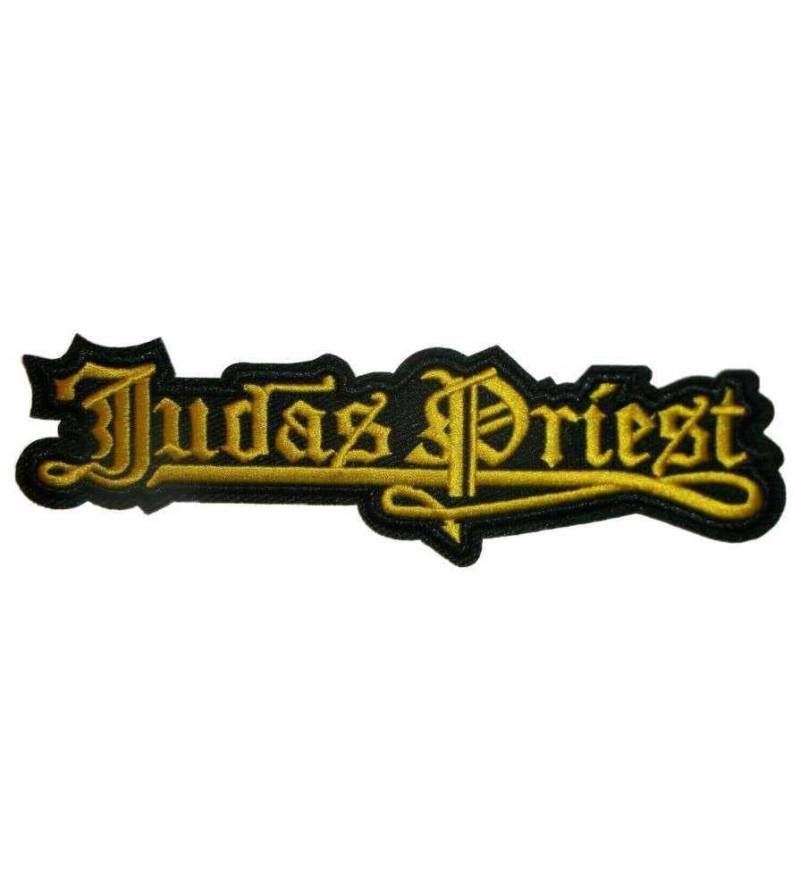 Hotrodspirit – Aufnäher zum Aufbügeln, Judas Priest, Gelb, Gruppe Hard Rock, 13 x 4 cm von hotrodspirit