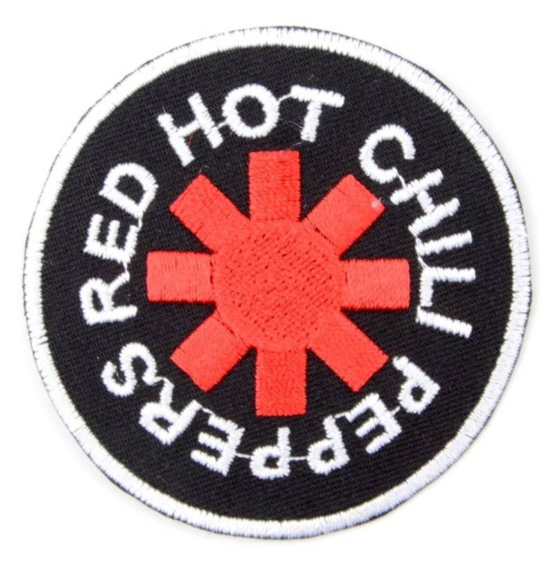 Hotrodspirit – Patch Gruppe Red Hot Chili Peppers schwarz rund Abzeichen Jacke Jacke Öl von hotrodspirit