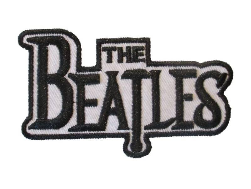Hotrodspirit – Patch der Gruppe The Beatles schwarz und weiß 9 x 5 cm Rock Roll Aufnäher zum Aufbügeln von hotrodspirit