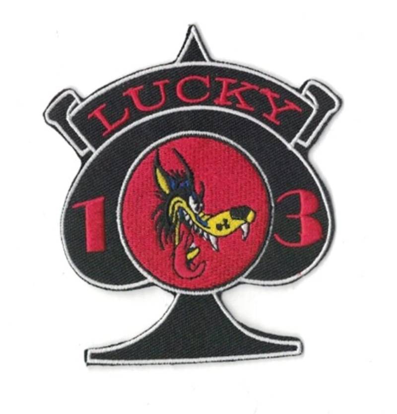 hotrodspirit - Patch Lone Wolf Lucky 13 Ass Pique Öl Garage Deko Aufnäher von hotrodspirit