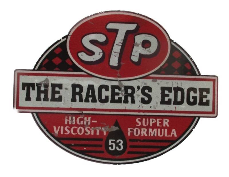 hotrodspirit - Dünner Aufkleber STP Racer Edge Aged Thin 10,5 x 8 cm Garage Deco Aufkleber von hotrodspirit