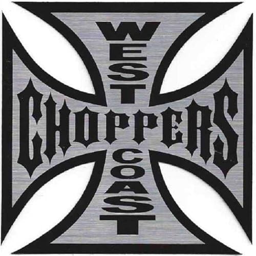 hotrodspirit – Sticker West Coast Choppers 16 cm Malteserkreuz Biker USA von hotrodspirit