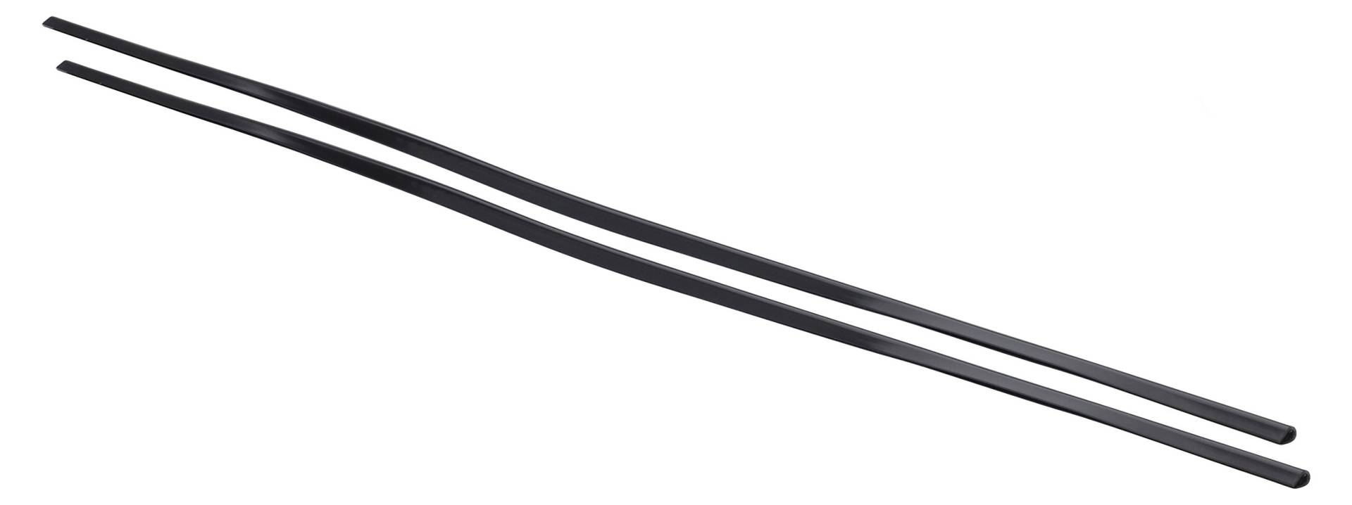 hr-imotion 12110501 Türkantenschutz schwarz (2x 640 mm) [U-Profil | Hochflexibel | Zuschneidbar Selbstklebend] von HR-imotion