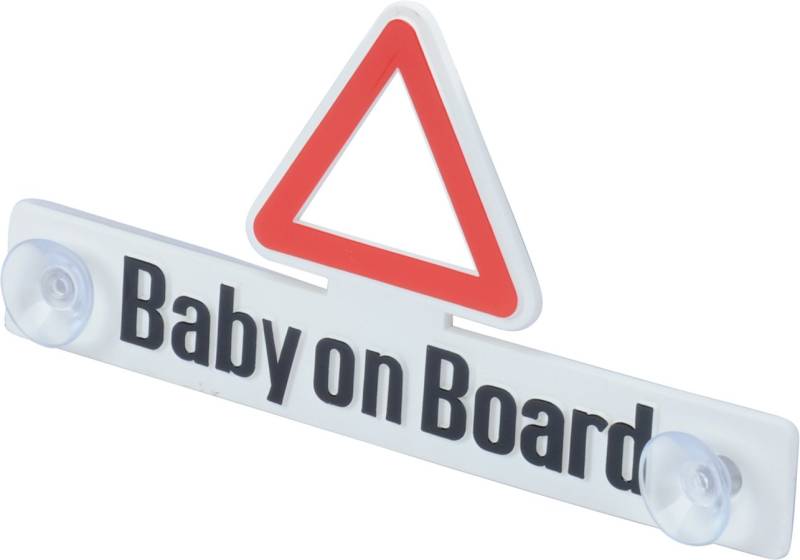 hr-imotion Baby-On-Board Schild mit Saugnapfhalterung [Stabil | Wieder verwendbar | Made in Germany] - 12410001 von hr-imotion