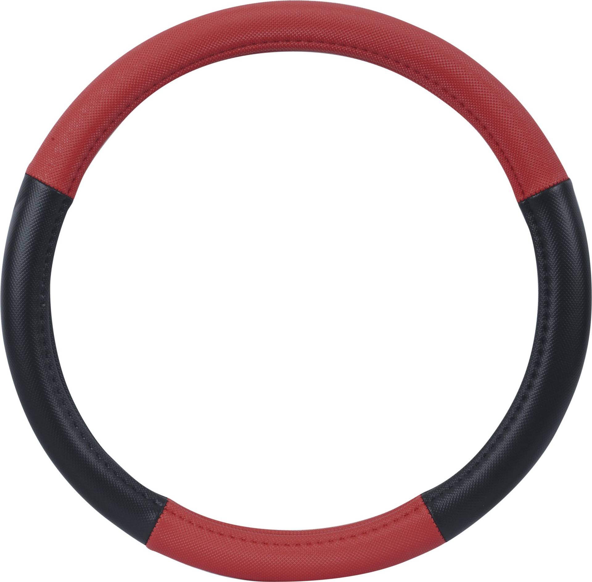 hr-imotion Design Lenkradbezug für Lenkräder zwischen 37 bis 39 cm Durchmesser in schwarz / rot [5 Jahre Garantie | Griffsicher | Schweißregulierend | Design in Germany] - 10810901 von HR-imotion