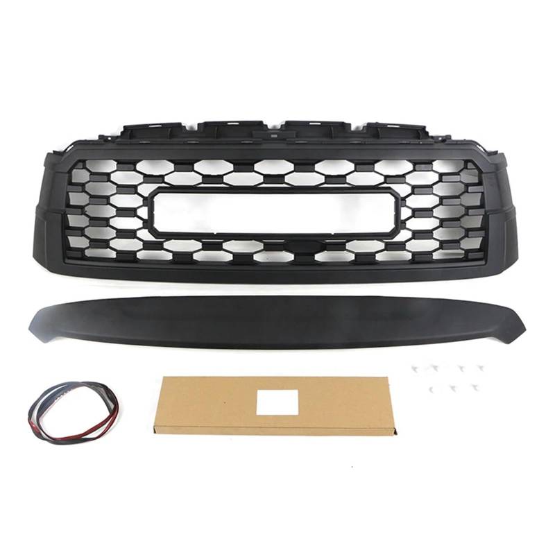 huanglanhuagr Frontgrill kompatibel for Toyota Sequoia Grill 2019 2020 2021. Frontstoßstangengrill mit LED-Leuchten, Stoßstangengrill-Modifikationszubehör, Autoteile(Without Light) von huanglanhuagr