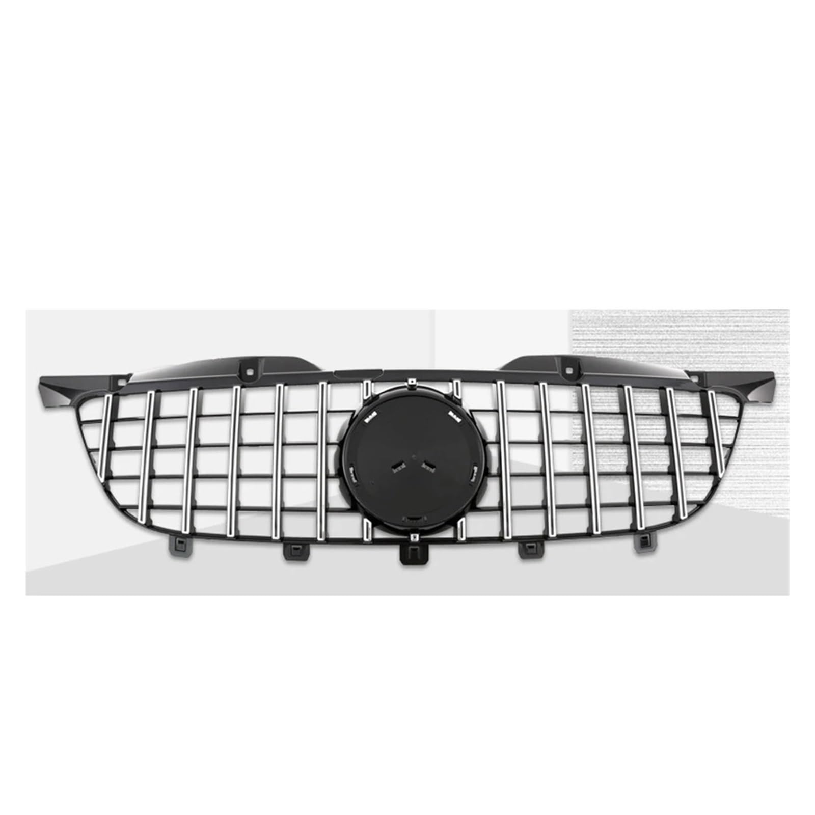 huanglanhuagr Kompatibel for Mercedes-Benz Sprinter W906 2006–2017. Kompatibel for GT Style Front Racing Facelift Grille Oberer Stoßstangengrill + Ohne Logo(Chrome Black 06-13) von huanglanhuagr