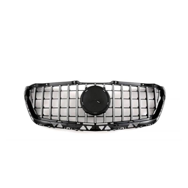 huanglanhuagr Kompatibel for Mercedes-Benz Sprinter W906 2006–2017. Kompatibel for GT Style Front Racing Facelift Grille Oberer Stoßstangengrill + Ohne Logo(Chrome Black 14-17) von huanglanhuagr