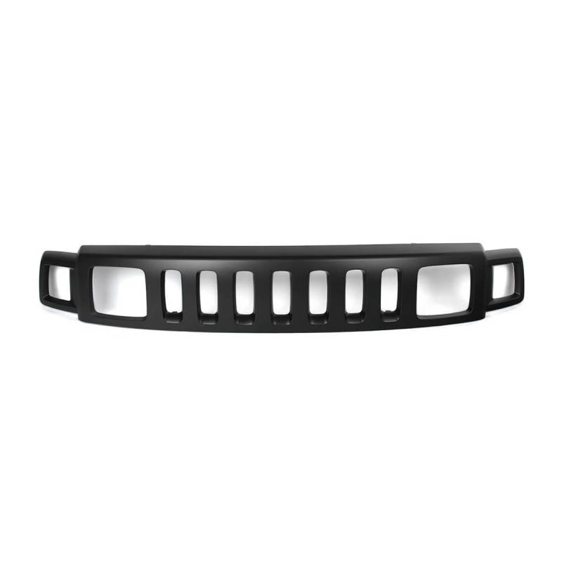 huanglanhuagr Kühlergrill-Baugruppe kompatibel for Hummer H3 H3T 2006–2010, Mattschwarz, oberer Kühlergrill for die vordere Stoßstange von huanglanhuagr