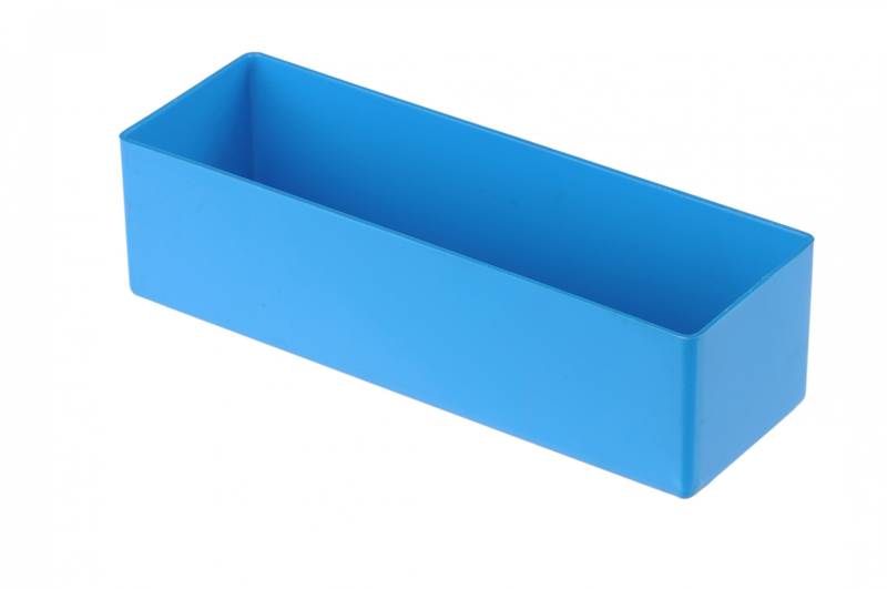 Hünersdorff Einsatzbox aus hochschlagfestem Polystyrol (PS), Maße: 162 x 54 x 45 mm, Farbe: blau von hünersdorff