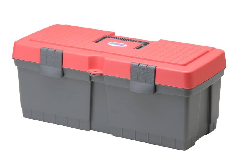 hünersdorff Werkzeugkoffer Abmessungen ca. L 560 x B 260 x H 230 mm, Grau/Rot ALPHA MAXI von Hünersdorff