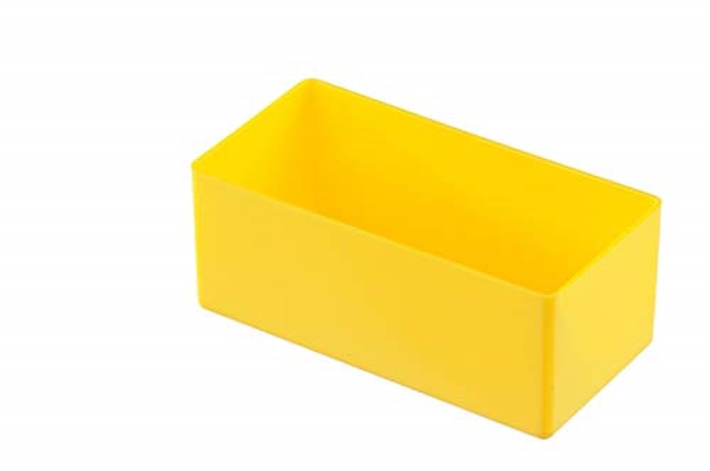 hünersdorff Einsatzbox aus hochschlagfestem Polystyrol (PS), Maße: 108 x 54 x 45 mm, Farbe: gelb von hünersdorff