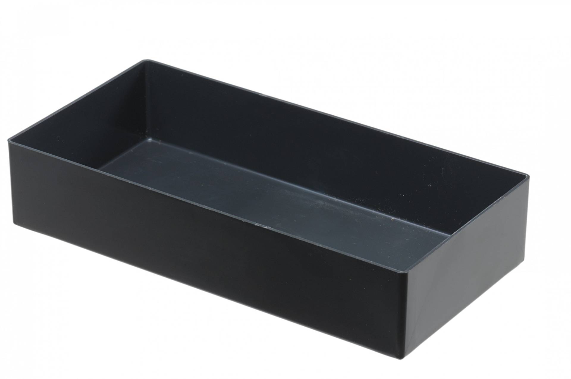 hünersdorff Einsatzbox aus hochschlagfestem Polystyrol (PS), Maße: 216 x 108 x 45 mm, Farbe: grau von hünersdorff