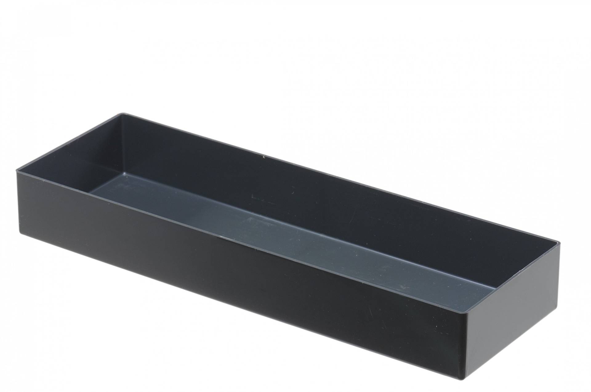hünersdorff Einsatzbox aus hochschlagfestem Polystyrol (PS), Maße: 324 x 108 x 45 mm, Farbe: grau von hünersdorff
