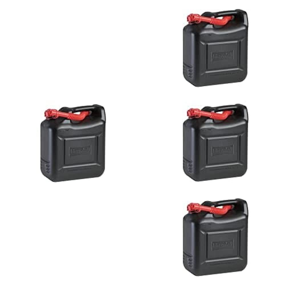 hünersdorff Kraftstoff-Kanister 862800 COMPACT 10l für Benzin, Diesel und andere Gefahrgüter, UN-Zulassung, made in Germany, TÜV-geprüfter Produktion, schwarz, 4er Packung hünersdorff Kraftstoff-Kanister 862800 COMPACT 10l für Benzin, Diesel und andere Gefahrgüter, UN-Zulassung, made in Germany, TÜV-geprüfter Produktion, schwarz, 4er Packung von hünersdorff