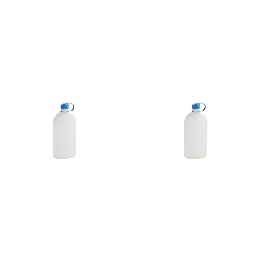 hünersdorff Kunststoffflasche, Trinkflasche, Vorratsflasche mit dichtem Schraubdeckel, Chemie- und Lebensmittelbeständig, 1 Liter, Made in Germany (Packung mit 2) von hünersdorff