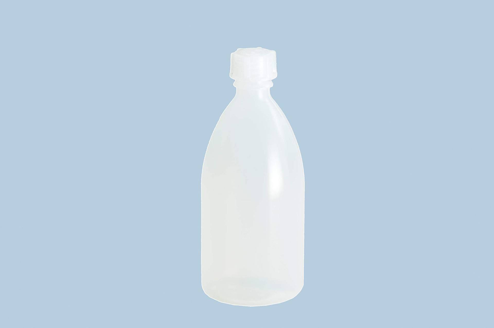 hünersdorff Plastikflaschen zum Befüllen mit Schraubverschluss aus LD-PE (bruchsicher und lebensmittelgeeignet), 250 ml, transparent von hünersdorff