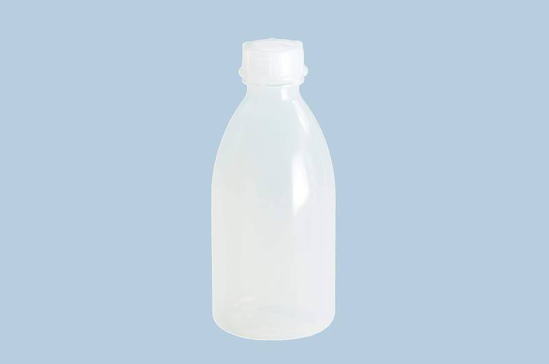 hünersdorff Plastikflaschen zum Befüllen mit Schraubverschluss aus LD-PE (bruchsicher und lebensmittelgeeignet), 500 ml, transparent von hünersdorff