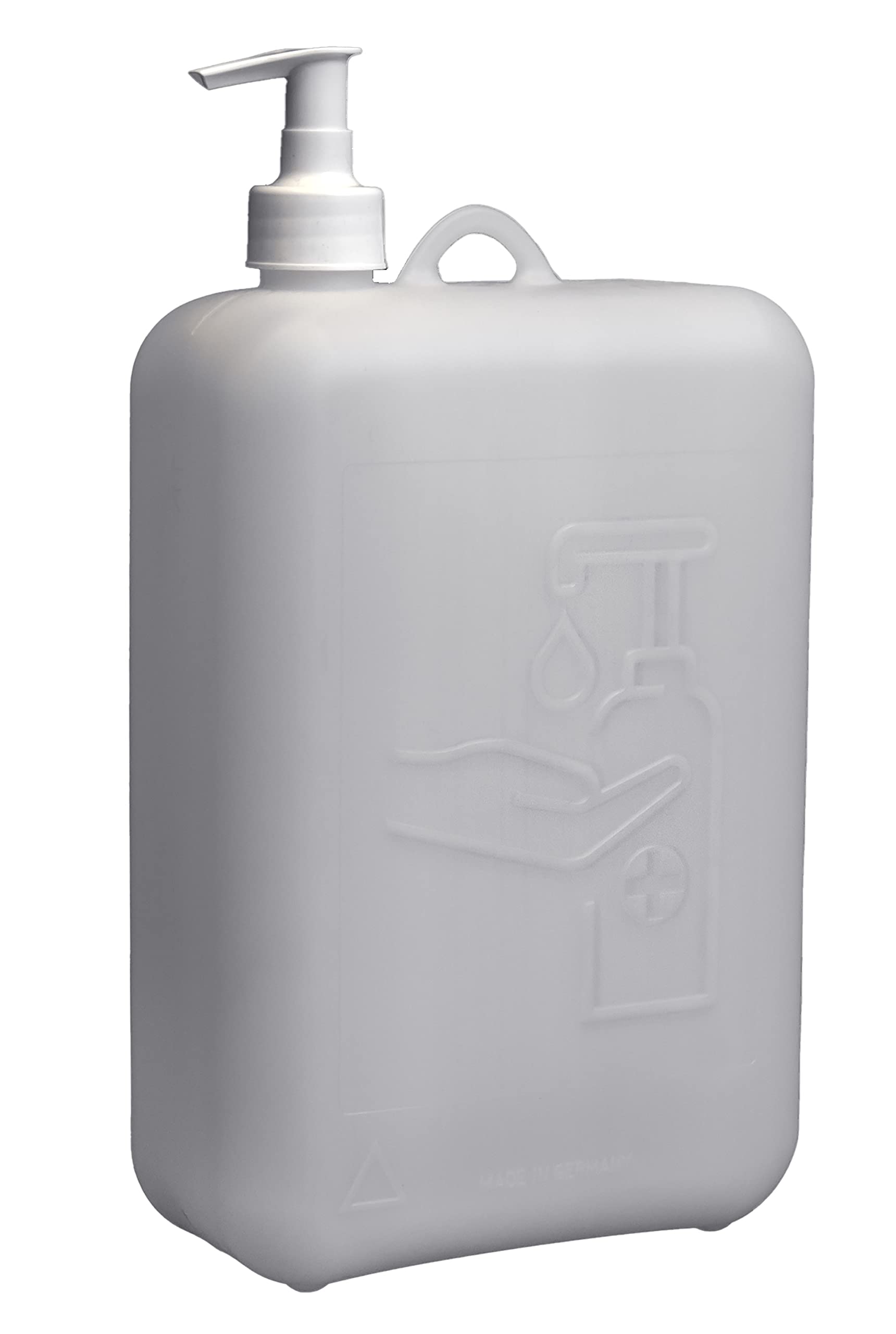 hünersdorff Pumpspender 2000ml ideal für Seife oder Desinfektionsmittel, BPA-frei, temperaturbeständig, naturfarben, 810260 von hünersdorff