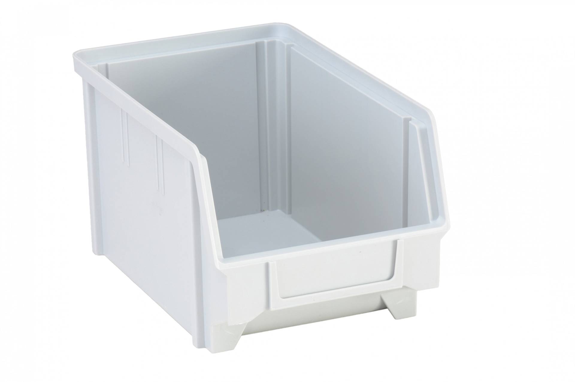 hünersdorff Sichtbox / Stapelbox / Lagerbox in Größe 3, aus Polystyrol, hohe Formstabilität und Belastbarkeit, Farbe: Grau von hünersdorff