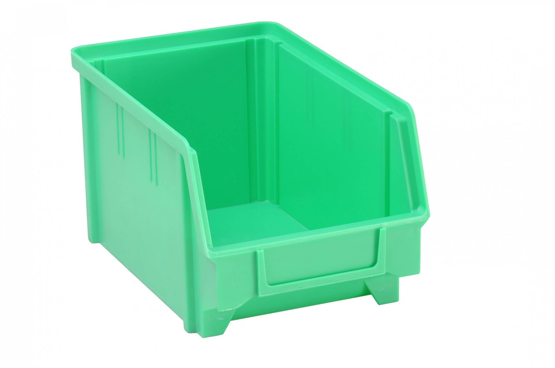 hünersdorff Sichtbox / Stapelbox / Lagerbox in Größe 3, aus Polystyrol, hohe Formstabilität und Belastbarkeit, Farbe: Grün von hünersdorff