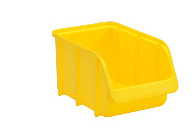 hünersdorff Sichtbox / Stapelbox / Lagerbox in Größe 3, stapelbar, Farbe: Gelb von hünersdorff