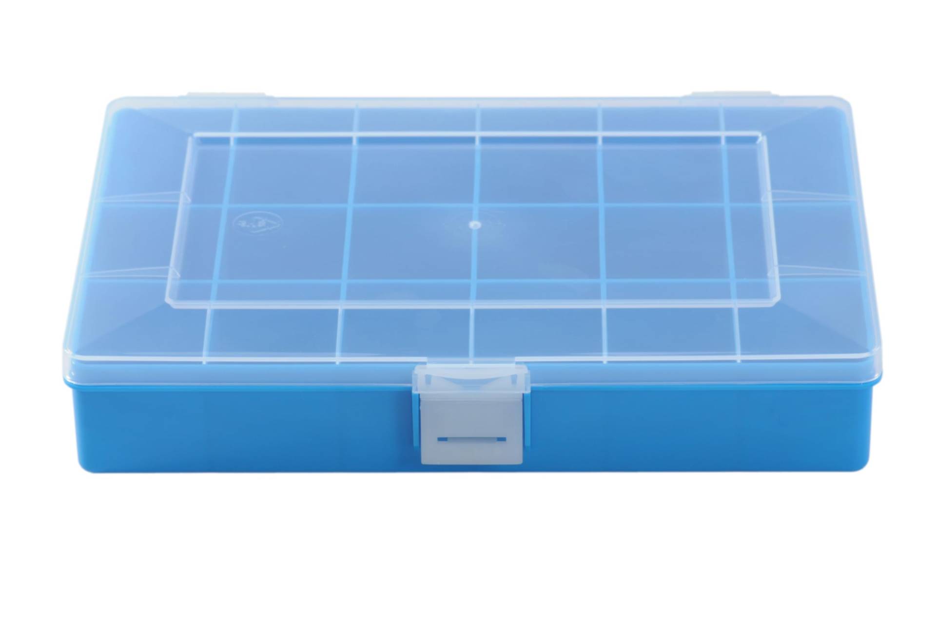 hünersdorff Sortimentskasten PP-Compact mit 18 Fächern | stabile Sortierbox für Schrauben und andere Kleinteile | feste Facheinteilung | 17 x 25 x 4,6 cm, blau, Matt hünersdorff Sortimentskasten PP-Compact mit 18 Fächern | stabile Sortierbox für Schrauben und andere Kleinteile | feste Facheinteilung | 17 x 25 x 4,6 cm, blau, Matt von hünersdorff
