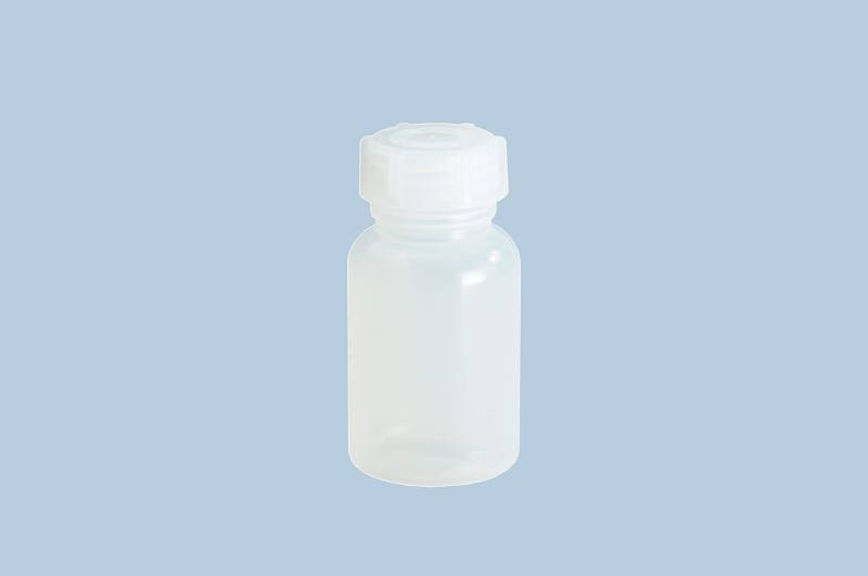 hünersdorff Weithalsflasche zum Befüllen mit Schraubverschluss aus LD-PE (bruchsicher und lebensmittelgeeignet), 100 ml, transparent von hünersdorff