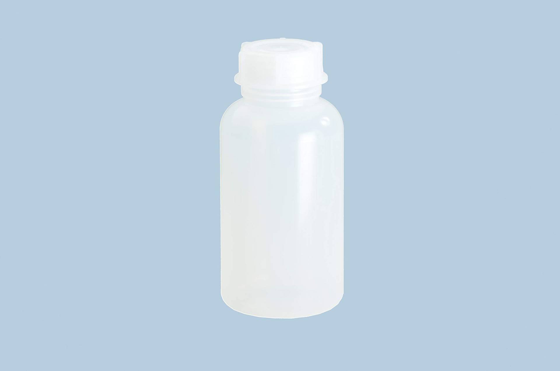 hünersdorff Weithalsflasche zum Befüllen mit Schraubverschluss aus LD-PE (bruchsicher und lebensmittelgeeignet), 1000 ml, transparent von hünersdorff