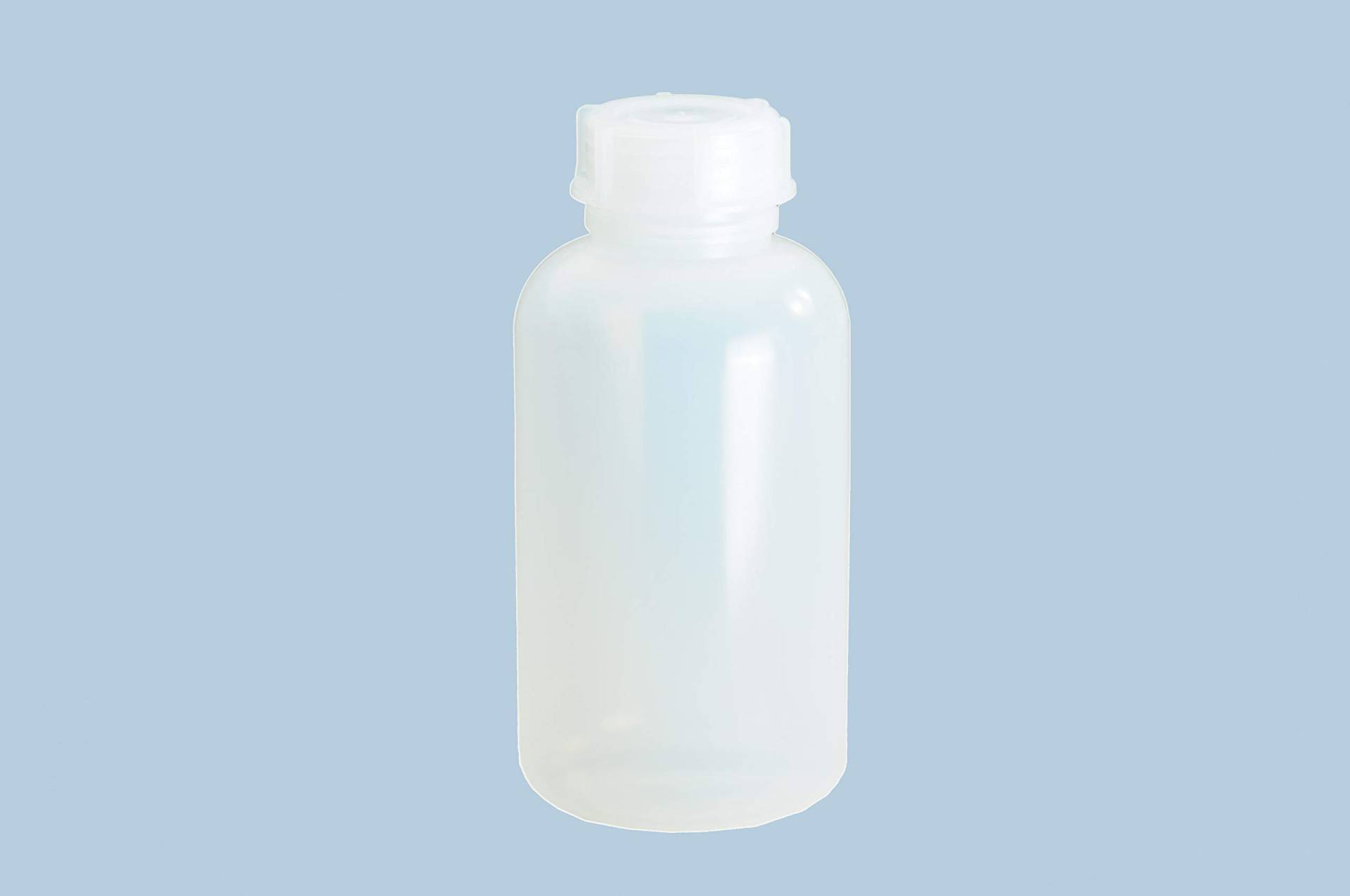 hünersdorff Weithalsflasche zum Befüllen mit Schraubverschluss aus LD-PE (bruchsicher und lebensmittelgeeignet), 2000 ml, transparent von hünersdorff